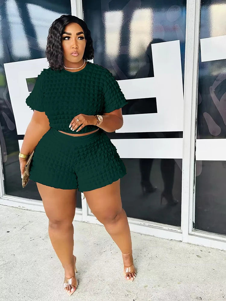 Summer Suit Chic and Elegant Woman Set New In Sexy Outfit Casual Shorts Sets Womens 2 Piece Plus Size Dropshipping Wholesale